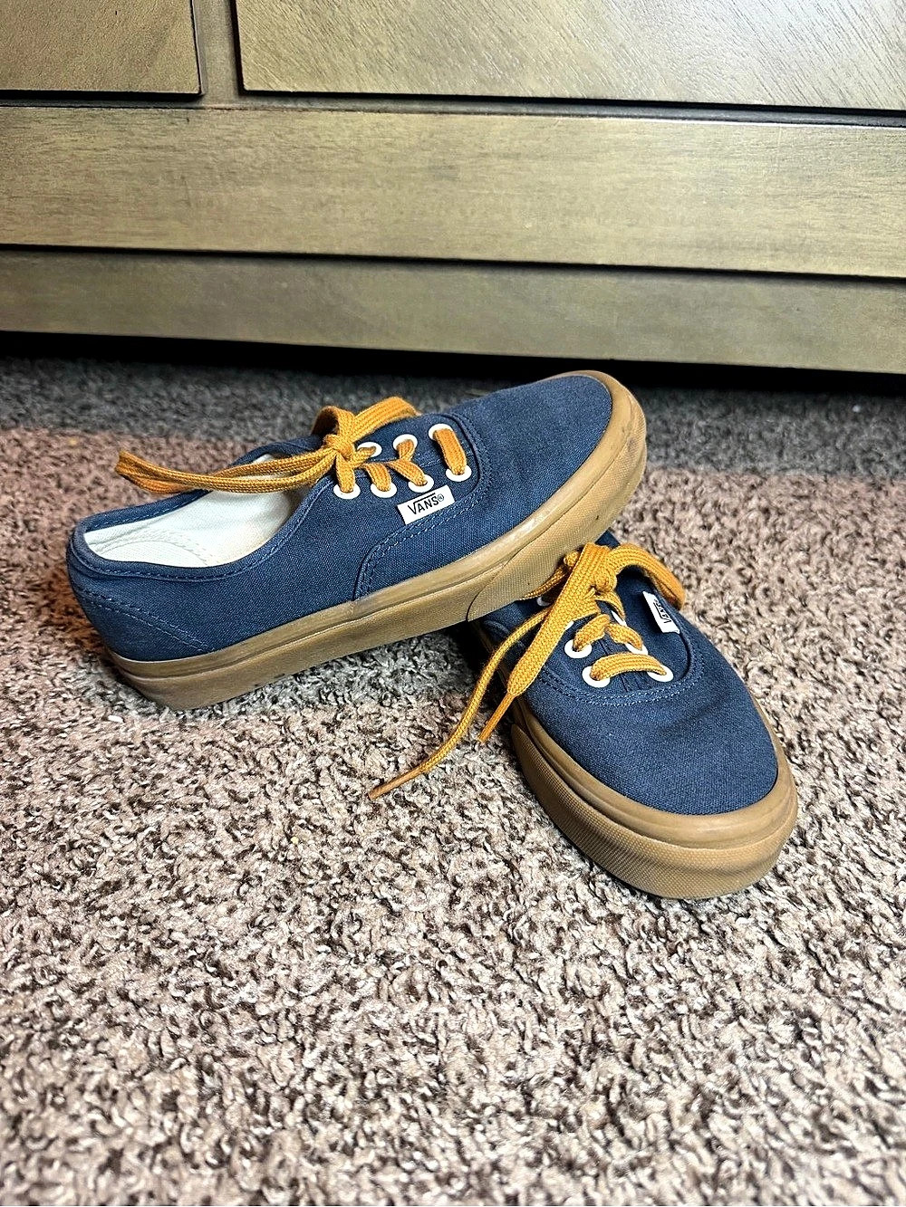 Vans Authentic Sneakers Blue & Brown US 5.5